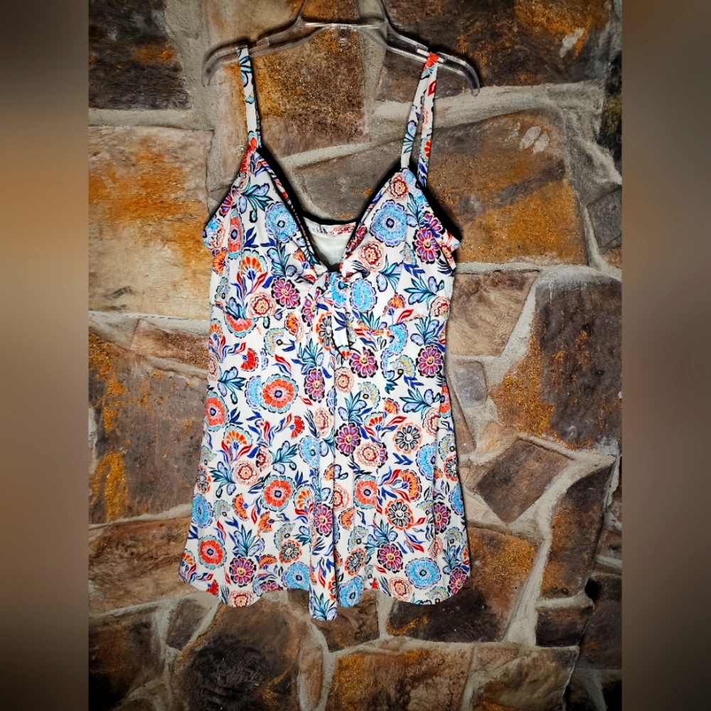 Fit 4u white floral one Piece swimsuit